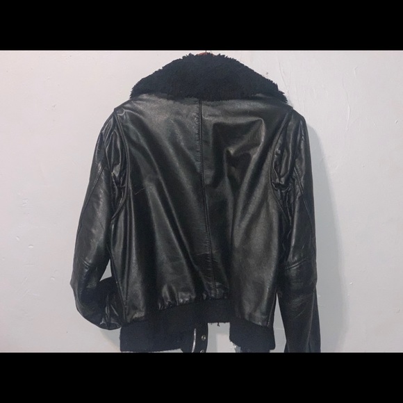 Vintage Men’s Leather Bomber Jacket - Picture 5 of 6